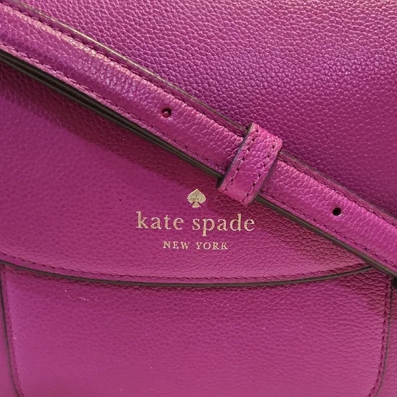 Kate Spade Purple Crossbody Bag with Textured Leather - Picture 2 of 8